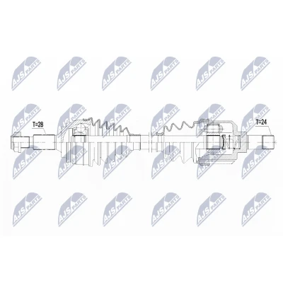 Immagine di NTY NPW PE 021 Albero motore / Semiasse Assale anteriore Sx PEUGEOT: 308 SW 2, II Hatchback