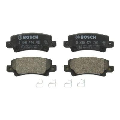 Immagine di BOSCH 0 986 424 790 Kit pastiglie freno Low Metallic con segnalatore acustico usura lamierino anticigolío TOYOTA: Corolla IX Hatchback