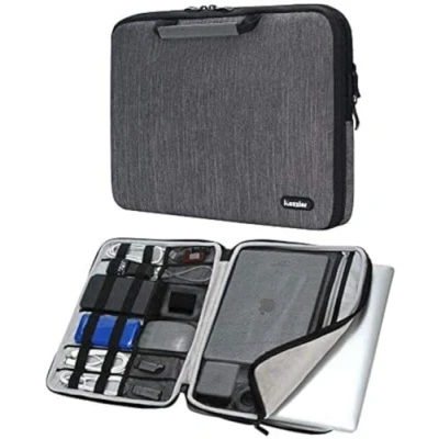Immagine di iCozzier 11.6 Pollici Borsa a Mano per Computer Portatile/Costodia Accessori elettronici for Laptop/Ultrabook/Notebook/Netbook/MacBook Grigio