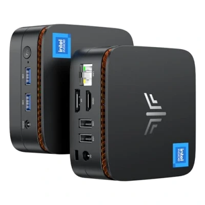 Immagine di NiPoGi Mini PC Con WiFi 5 16GB RAM+512GB M.2 SSD, Ιntel Alder Lake N100 (Beats N5095, fino a 3.4GHz，4C/4T),Mini Computer Desktop, supporto 2.5&quot; SATA Bluetooth5.2, Dual HDMI Display