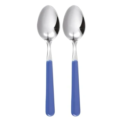 Immagine di Excelsa Set Cucchiai in Acciaio Inox, Azzurro, 2 Pezzi