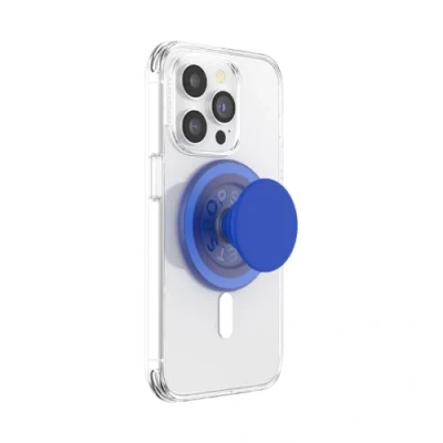 Immagine di PopSockets: PopGrip Round per MagSafe Anello Adattatore Incluso Supporto e Impugnatura Telefoni Cellulari Custodia con un Top Intercambiabile PopOut Basic Cobalt