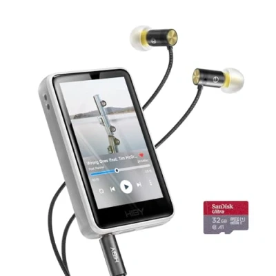 Immagine di HiBy R1 HiFi lettore MP3 con Bluetooth 5.1 Hi Res Audio certificato DSD 256 Native Tidal Qobuz Player MSEB Tuning 3&quot; Touchscreen 32GB + auricolari Yves