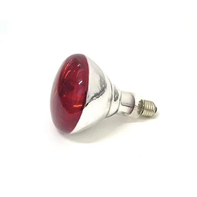 Immagine di Lampada rossa araggi infrarossi 150 watt riscaldamento pulcini maiali cani ecc