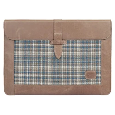 Immagine di Londo Vera Pelle Custodia per laptop borse compatibilie con MacBook Pro e Air 15 pollici 15.5 16 Compatibile i modelli M1 2020, Visone
