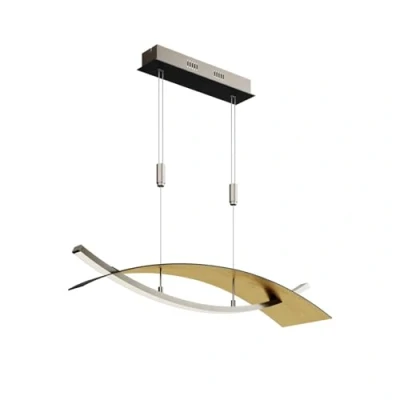 Immagine di Lampada a sospensione &#039;Marija&#039; dimmerabile (Moderno) colore Nero, in Metallo ad es. Soggiorno &amp; Sala da pranzo (1 luce, lampadina inclusa) di Lucande sospensione, lampada, lampadine per