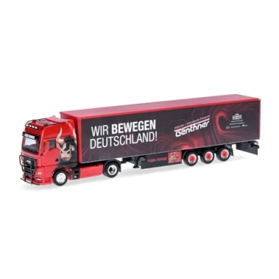 Immagine di Herpa 318075 H0 Camion modello MAN TGX GX Gardines Planensselgrad Genthner/noi muoviamo la Germania (Baden Wurttemberg/Oberderdingen)