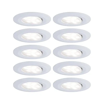 Immagine di Paulmann Lampada a LED da incasso per bagno Kit 10 60 W Bianco opaco