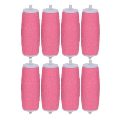 Immagine di Testine di ricambio per lima elettrica, compatibili con Scholl Express Pedi, extra grossa, regolare e liscia (rosa liscia, 8)