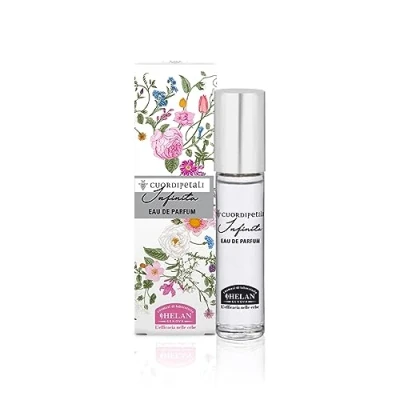 Immagine di Helan, Infinita Profumo Donna dalle Note Fresche Agrumate, Eau de Parfum con Sentori di Rosa e Camomilla, Profumi Leggeri Fragranza Fruttata Pompelmo Ribes Nero, Made in Italy, 10 ml