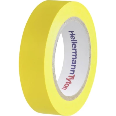 Immagine di HellermannTyton HelaTape Flex 15 710 00102 Nastro isolante Giallo (L x L) 10 m mm 1 pz.