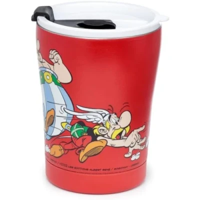 Immagine di Puckator Asterix &amp; Obelix Tazza termica isolata, 300 ml, colore: Rosso
