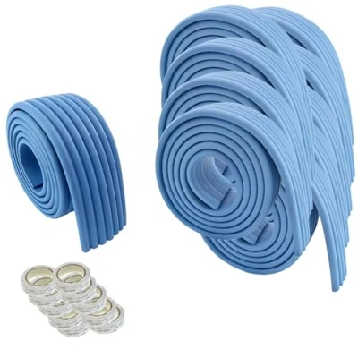 Immagine di HIMRY Universel Rouleau de Mousse, 2000cm x 80mm, Epaissir Mousse Antichoc sécurité pour Bébé Kits, Enfants Anti Crash, Tout Usage Protecteur. 10x2m Blu, KXD7002 Blue