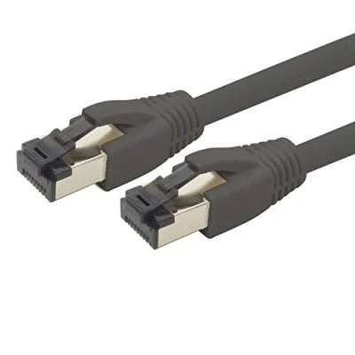Immagine di 1aTTack.de 5m Cat 8 cavo di rete Cat8 nero 1 pezzo Cat.8 Lan 2000 Mhz 40 Gbit s 40GBase T POE+ Patch Ethernet LSZH x 5 metro