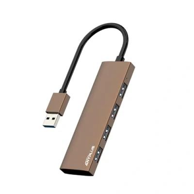 Immagine di ANYPLUS Hub USB 3.0, 4 Puertos Múltiples Adaptadores Ultra Allumiio Lega Por PC, Portátil, Ps5, Macbook, Imac, Surface Pro, Mac Memoria Flash, XPS【Marrón】