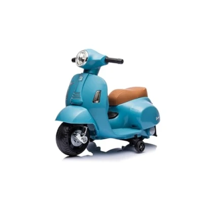 Immagine di TURBO CHALLENGE Vespa Gts Portatore Elettrico 119167 Scooter Blu Pronto per Guidare Max 25Kg Plastica Batterie Ricaricabili A partire dai 18 mesi