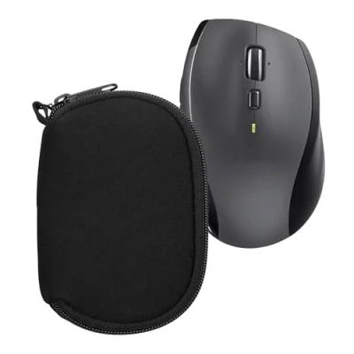Immagine di kwmobile Custodia Mouse Wireless Compatibile con Logitech M720 Triathlon / M705 Marathon Neoprene Astuccio Porta PC Gaming Nero