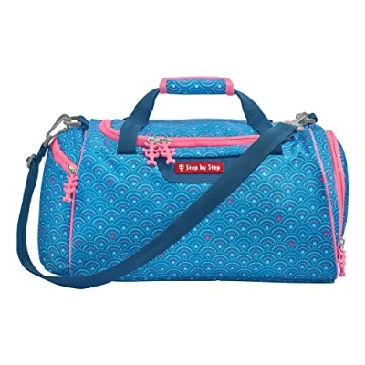 Immagine di Step by Borsa sportiva &quot;Dolphin Pippa&quot; con scomparto per biancheria bagnata, tracolla rimovibile, regolabile, a partire dalla prima classe, 13 l, blu