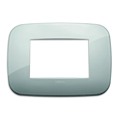 Immagine di Vimar 19683.28 Placca Round, Cromo, 3 moduli