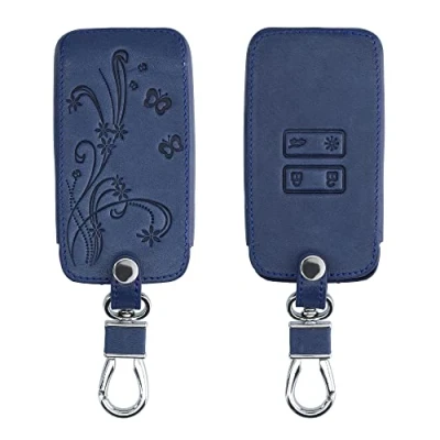 Immagine di kwmobile Custodia Compatibile con Renault 4 tasti Smart Key (solo Keyless Go) Cover Chiavi Auto Protezione Copri Telecomando Chiave Copertura Viticci