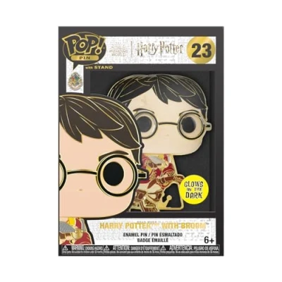 Immagine di Funko Large Pop! Enamel Pin, Harry Potter POA 20th, On BroomSpille Smaltate, Spilla da Collezione Carina, per gli Zaini &amp; Borse, Idea Regalo, Merchandising Ufficiale