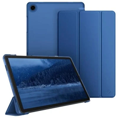 Immagine di FINTIE Custodia per Samsung Galaxy Tab A9+ 11 Pollici 2023, Sottile Leggero Case Posteriore Opaca Traslucida Cover con Auto Sveglia/Sonno A9 Plus (SM X210/X216/X218), Navy