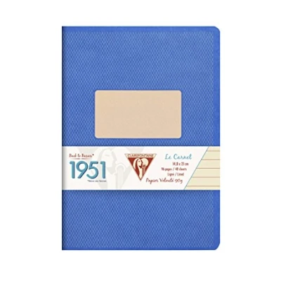Immagine di Clairefontaine 195136C Collezione 1951 pacco da 10 Quaderni a punto METALLICO, A5 14,8x21 cm, 96 Pagine righe, Carta Bianca 90 g, Colori Assortiti