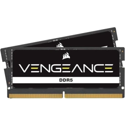 Immagine di CORSAIR VENGEANCE DDR5 SODIMM 32GB (2x16GB) 5600MHz C48 (Compatibile con Quasi Tutti i Sistemi Intel e AMD, Facile Installazione, Tempi di Caricamento Più Rapidi, Compatibilità XMP 3.0) Nero