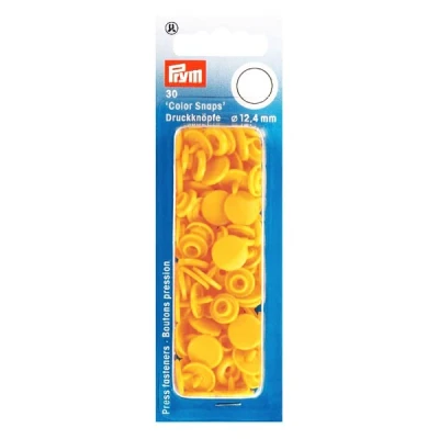 Immagine di Prym Bottoni A Pressione, Plastic, Giallo, One, 30 unità