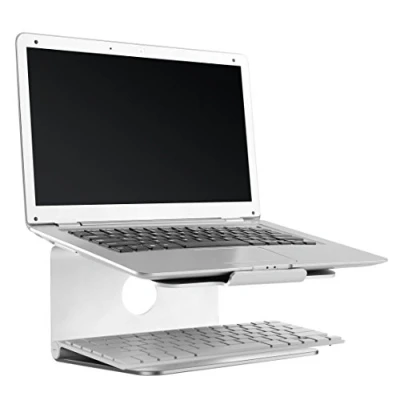 Immagine di RICOO Supporto PC portatile MTS 02 Rialzo laptop Per scrivania Compatibile con Mac Book Piedistallo da tavolo schermo notebook Argenteo