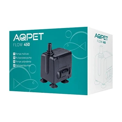 Immagine di AQPET Flow Pompa Sommergibile per Acquari e terrari con portata Regolabile,Flow 450 regolabile max lt/h