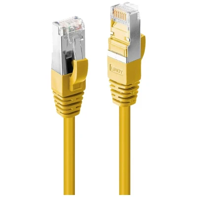 Immagine di LINDY 47862 RJ45 cavo di rete, patch CAT 6A S/FTP 1.00 m Giallo 1 pz.