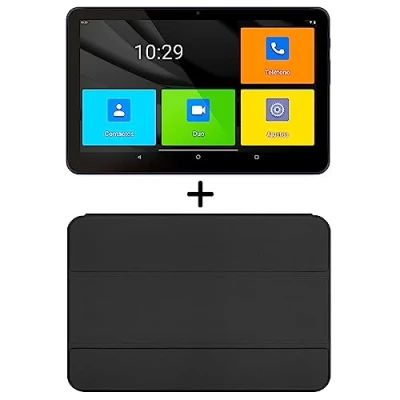 Immagine di SPC Gravity 3 4G Senior Edition Tablet per anziani con custodia inclusa, schermo da 10,35, connettività 4G, WiFi 5 veloce, batteria 9,5 ore, 4 64 GB, Android 11 Nero