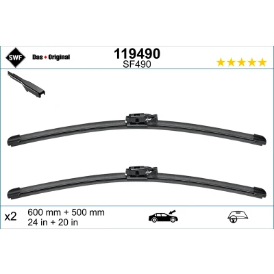 Immagine di Spazzola tergi Swf 119490 anteriore Spazzole flat blade BMW: X2