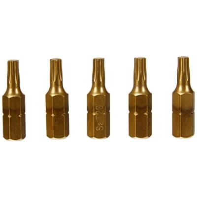 Immagine di Eurobit 2762 Inserti per Avvitatore, Giallo, T20 x 25, Set di 5 Pezzi