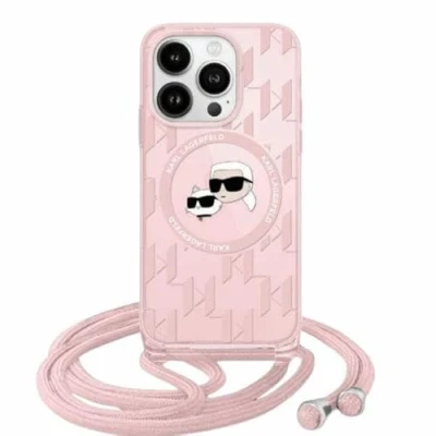 Immagine di CG Mobile Karl Lagerfeld KLHMP15LHCKCKLCP Custodia rigida per iPhone 15 Pro 6.1&quot;, colore: Rosa