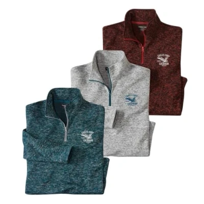 Immagine di ATLAS FOR MEN Set di 3 Felpe in Pile 3XL