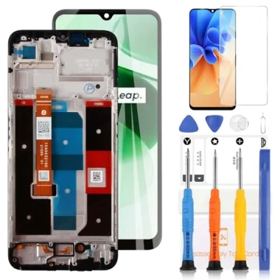 Immagine di Schermo LCD per Oppo Realme C35 RMX3511 Sostituzione 4G Display Touch Screen Digitizer Assemblea Kit di Riparazione con Strumento(6.6&quot;,Nero)