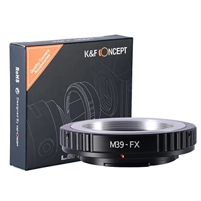 Immagine di K&amp;F Concept Adattatore di montaggio per obiettivo Leica39 con attacco a vite SLR Fuji X Series Pro1 FX Mount fotocamera Mirrorless come XT2 XT20 XE3 XT1 T2