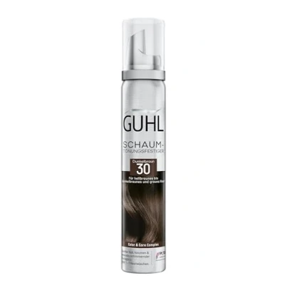 Immagine di Guhl Vernice resistente alla schiuma colore 30 marrone scuro Per capelli da chiaro a e grigio Tenuta delicata, volume lucentezza del Può contenere 1 3