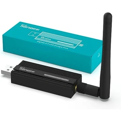 Immagine di SONOFF Zigbee Dongle P, USB 3.0 Plus Bridge, Funziona sia con l&#039;estensione ZHA in Home Assistant e 2MQTT, Esterna Hub Universale Ateway Antenna
