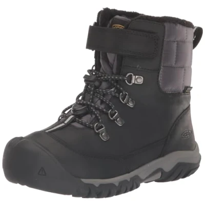 Immagine di Keen Kanibou WP Unisex Stivali da neve per bambini, Taglia: 25/26, Black Pelle e tessuto