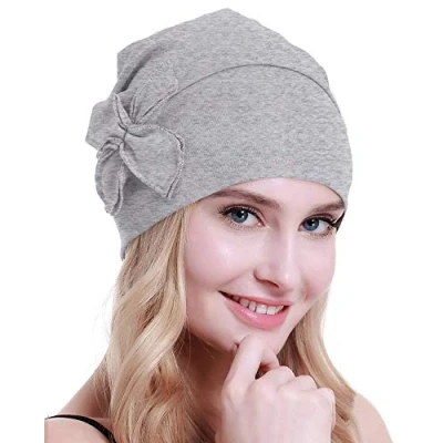 Immagine di osvyo, Copricapo da donna in cotone per chemioterapia, pazienti oncologiche con problemi di caduta dei capelli, Taglia unica