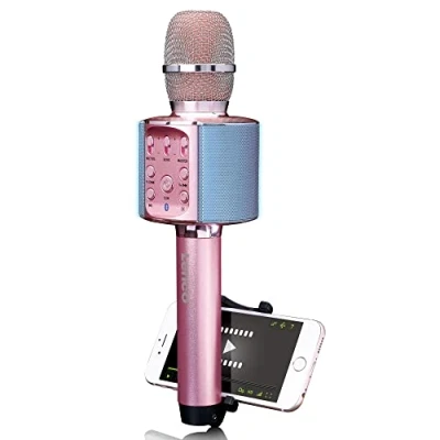 Immagine di Lenco BMC 090PI Altoparlante Bluetooth AUX, con supporto Rosa