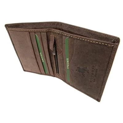 Immagine di VISCONTI Vera Pelle Portafoglio organiser con linguetta di chiusura in scatola regalo Uomo Tecnologia Bloco RFID 705 Arrow OLIO MARRONE