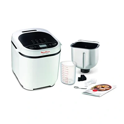 Immagine di Moulinex OW2101 Pain Doré Macchina del Pane, 720 W, 1 kg, 12 Programmi Automatici, 3 Livelli di Peso e Doratura, Schermo LCD, per Pizza, Pasta, Dolci, Marmellate, Ricettario Incluso