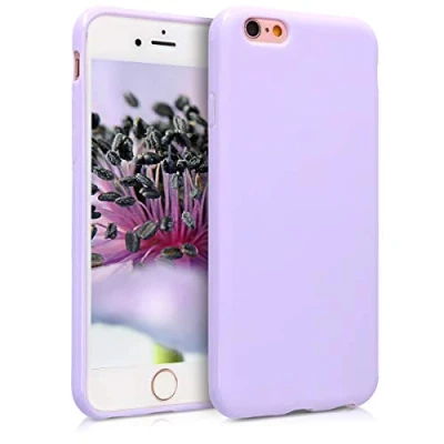 Immagine di kwmobile Custodia Compatibile con Apple iPhone 6 / 6S Cover Back Case per Smartphone in Silicone TPU Protezione Gommata lavanda
