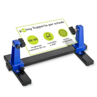 Immagine di Fixpoint 51220 supporto regolabile Per PCB / Robusto saldatura fissare e pezzi durante la l&#039;armeggio Rotazione a 360