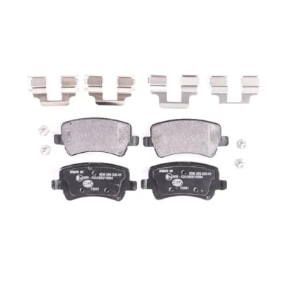 Immagine di HELLA 8DB 355 025 411 Kit pastiglie freno Non predisposto per contatto segnalazione usura con bulloni pinza accessori VOLVO: V60 I