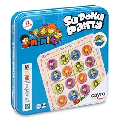 Immagine di Cayro Sudoku Party + di 5 Anni Puzzle Rotante Gioco da Tavolo per Bambini e Adulti Posiziona i 9 Colori Diversi Ideale 1 Giocatore